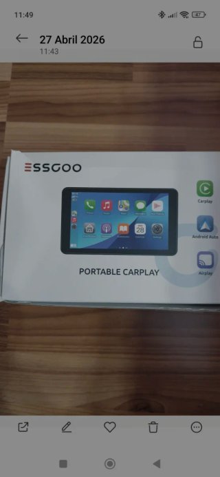 Tablet para coche negra