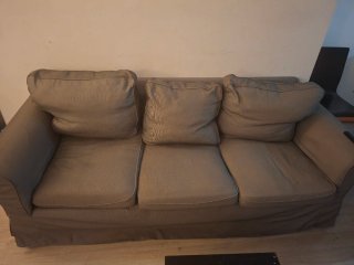 Sofá 3 plazas Ektop Ikea Gris