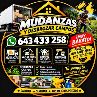 Mudanzas a toda España precio razonable