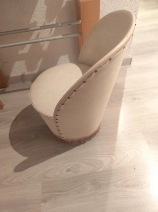 Poltrona stile Maria Antonietta Beige