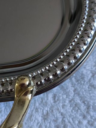 BANDEJA COMEDOR ASAS DORADAS IDEAL NAVIDAD COMEDOR