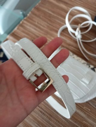 Bolso Riñonera Cavalli Blanco Piel Serpiente