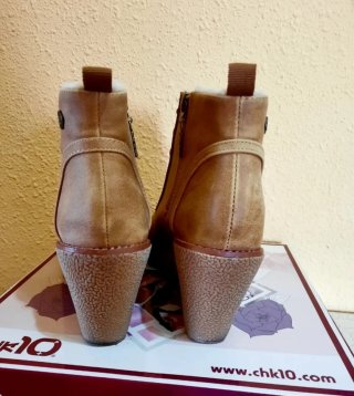 Botines de invierno beige
