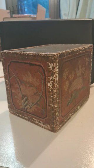 Antigua caja té Qing Baochang s.XIX
