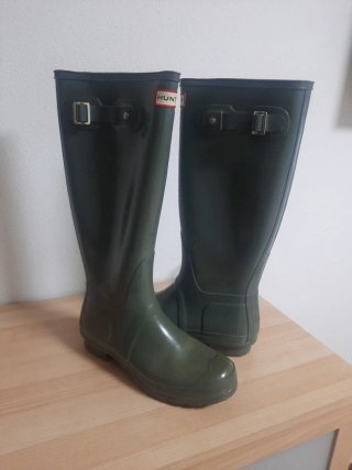Botas de agua Hunter grises
