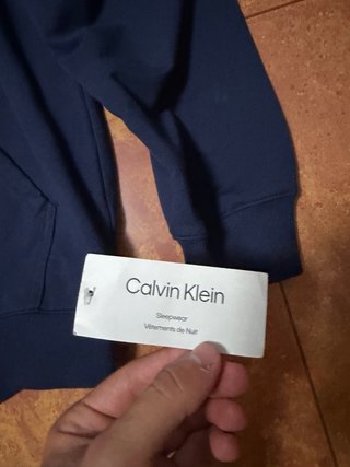 Jersey Calvin Klein Azul Media Cremallera