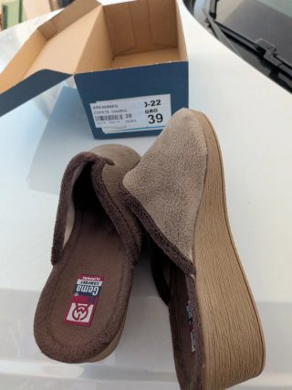 Zapatillas Gema Mujer Talla 39 Marrón