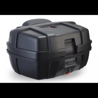 Baúl Moto Negro 47L 2 Cascos