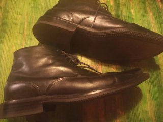 Zapatos-Botas Zara Piel Negra Caballero
