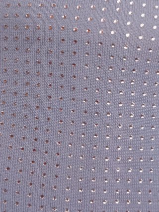 Jersey azul con brillantitos plateados
