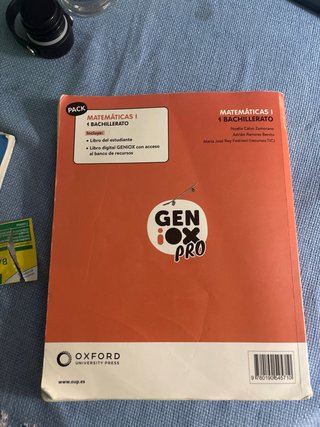 Matemáticas I 1 Bachillerato : Geniox