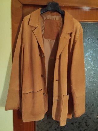 Chaqueta Ante Berri Natural Marrón