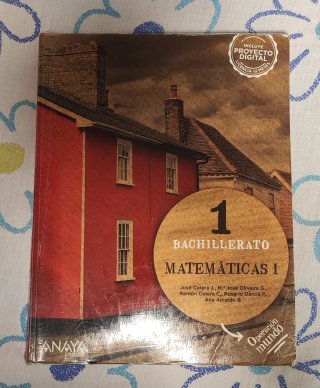 Libro de primero de bachiller de Matemáticas