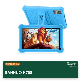 SANNUO K708 128GB Azul Tablet para niños 7"