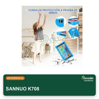 SANNUO K708 128GB Azul Tablet para niños 7"