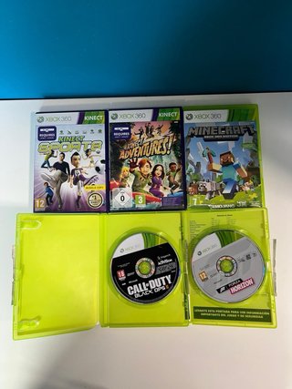 Xbox 360 + Kinect + 3 mandos + volante + 5 juegos