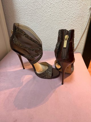 Sandalias Jimmy Choo Tacon Alto Brillantes