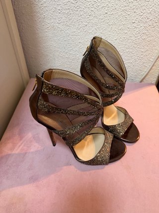 Sandalias Jimmy Choo Tacon Alto Brillantes