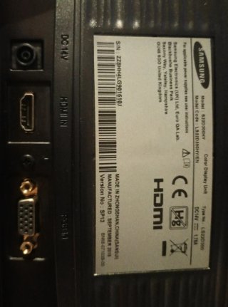 Monitor Samsung S22D300HY 21,5 LED