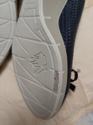 Zapatos con cuña, azul MARINO, sin estrenar
