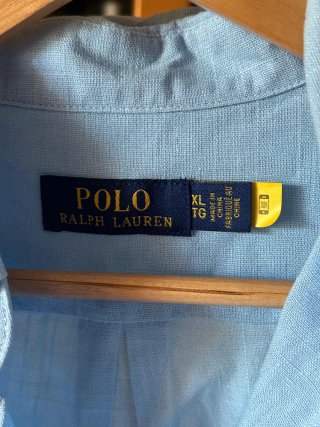Camicia Polo Ralph Lauren blu in cotone