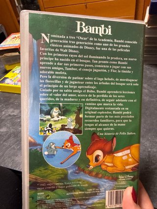 VHS Bambi Clásicos Disney (Español)
