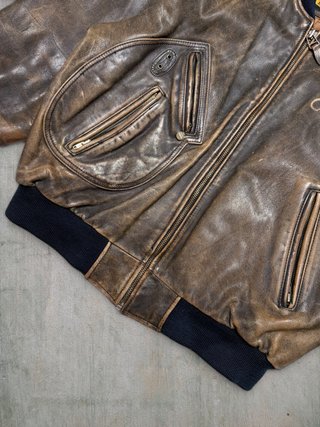 Bomber Harley Davidson Vintage Cuero XL/XXL