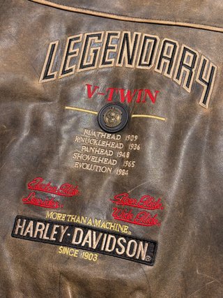Bomber Harley Davidson Vintage Cuero XL/XXL