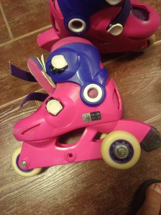 Patines Oxelo 3 Ruedas Rosa Talla Ajustable