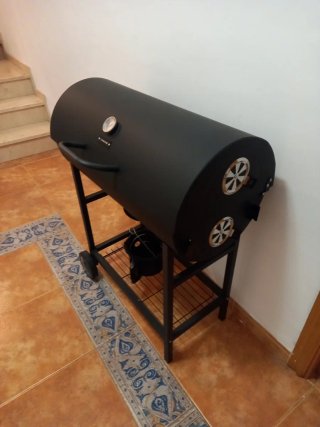 Parrilla Barbacoa Carbón con Ruedas