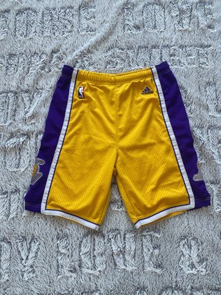 Pantalón Corto Lakers Adidas Amarillo/Morado