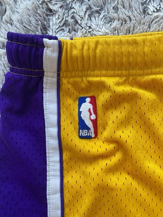 Pantalón Corto Lakers Adidas Amarillo/Morado