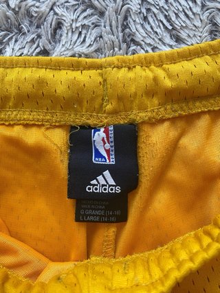Pantalón Corto Lakers Adidas Amarillo/Morado