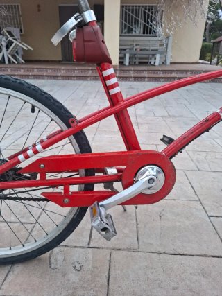 Bicicleta Urbana Vintage Roja