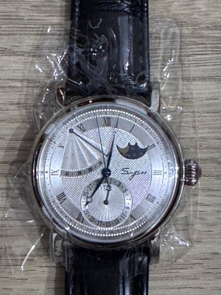 Reloj Sugess Plata y Negro