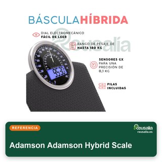 Báscula Adamson híbrida analógica digital 180kg