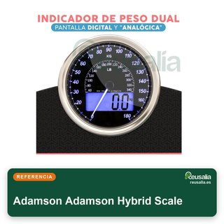Báscula Adamson híbrida analógica digital 180kg