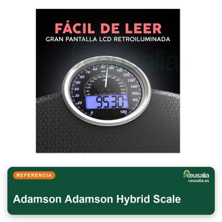 Báscula Adamson híbrida analógica digital 180kg