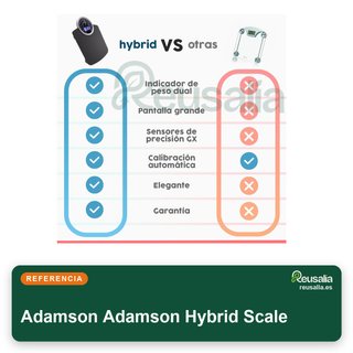 Báscula Adamson híbrida analógica digital 180kg