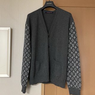 Cárdigan Chaqueta Louis Vuitton Monogram Gris