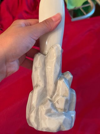 Figura Virgen Porcelana Dorada
