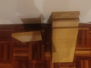 4 Baldas estanterías de aglomerado y madera