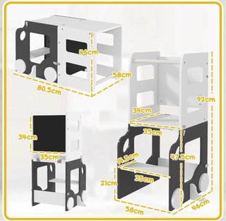 Torre di apprendimento 4 in 1 Montessori