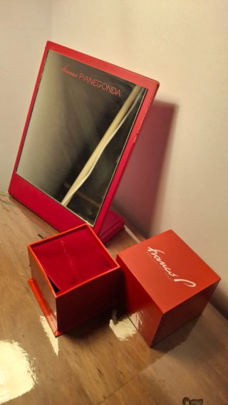 Lote Espejo y Caja Franco Pianegonda Rojo