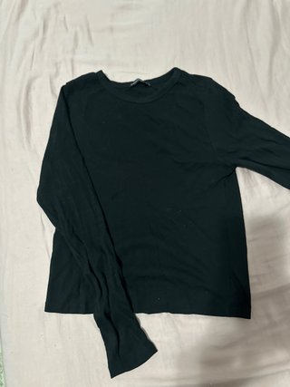 Camiseta manga larga negra