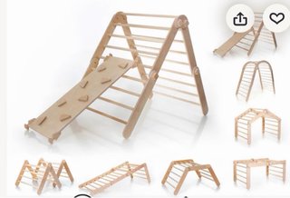 Triangolo Pikler trasformabile con rampa