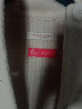 Cappotto Marina Rinaldi Piacenza Beige Vintage