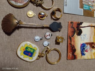 Lote artículos religiosos antiguos