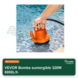 VEVOR Bomba sumergible 320W 6000L/h
