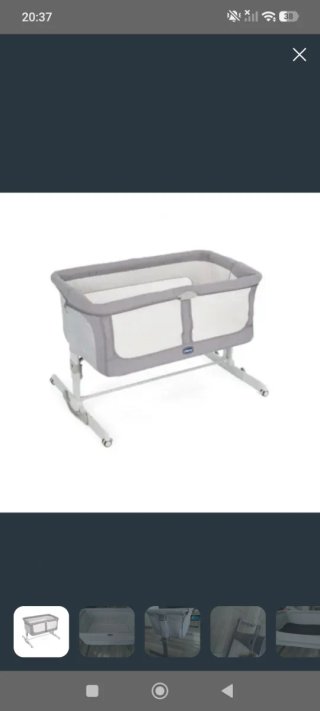 Cuna Moisés Chicco Next2Me Gris